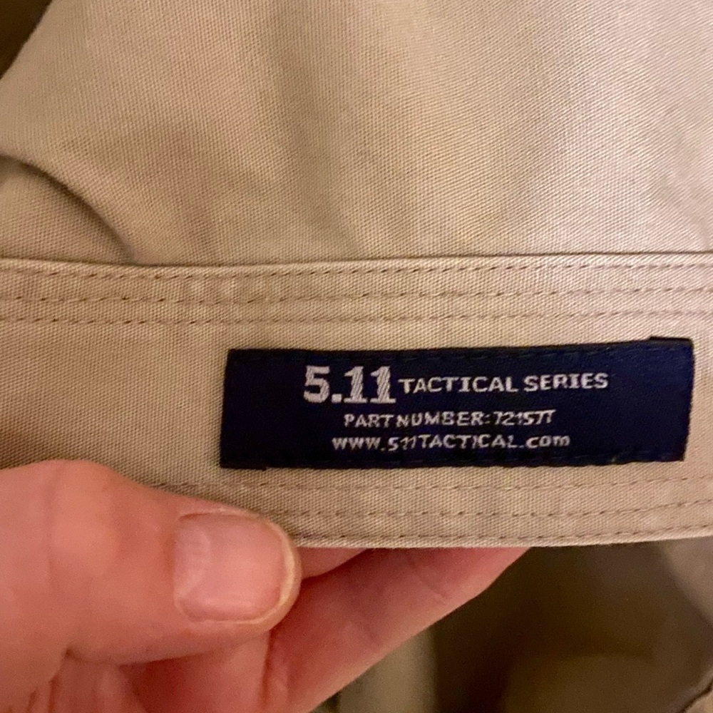 5.11 Tactical Series Shirt Men's 4x Khaki Button Up Long Sleeve Vented LOT OF 2 - Picture 3 of 5